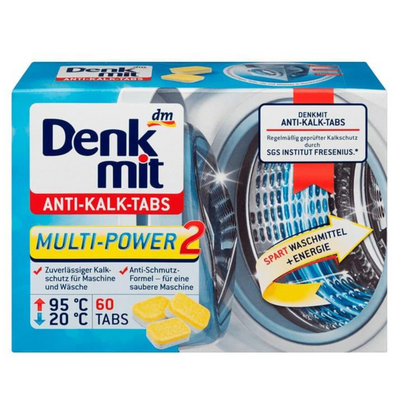 Таблетки для пральних машин від накипу Denkmit Anti-Kalk Tabs 60 шт.960g 3378 фото