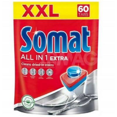 Таблетки для посудомийної машини SOMAT ALL IN 1 EXTRA XXL 60 штx18.2g=1092g 3391 фото