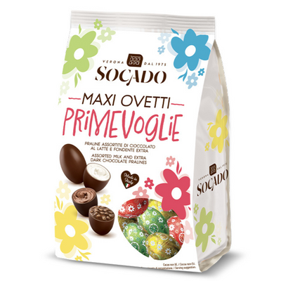 Шоколадні яйця Socado Primevoglie Maxi Ovetti, 400г 485 фото